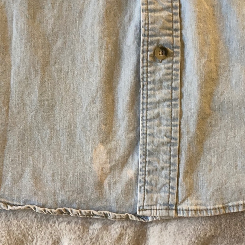 ⚡️SOLD⚡️ Hand Dyed Denim Button Down - Picture 10 of 15